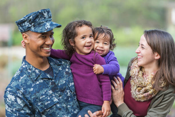 istock US military man with family 910636548