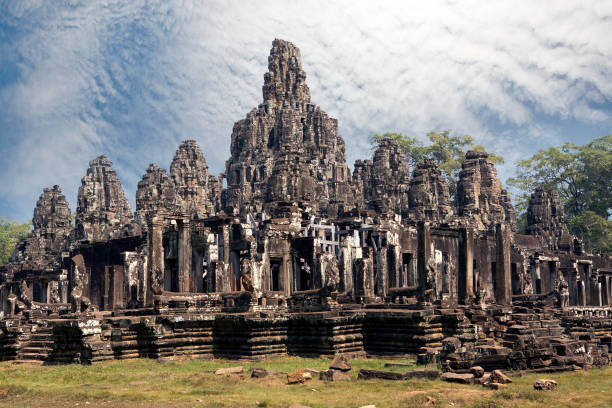istock Ancient Bayon Temple (12th century)  At Angkor Wat, Siem Reap, Cambodia 910648178