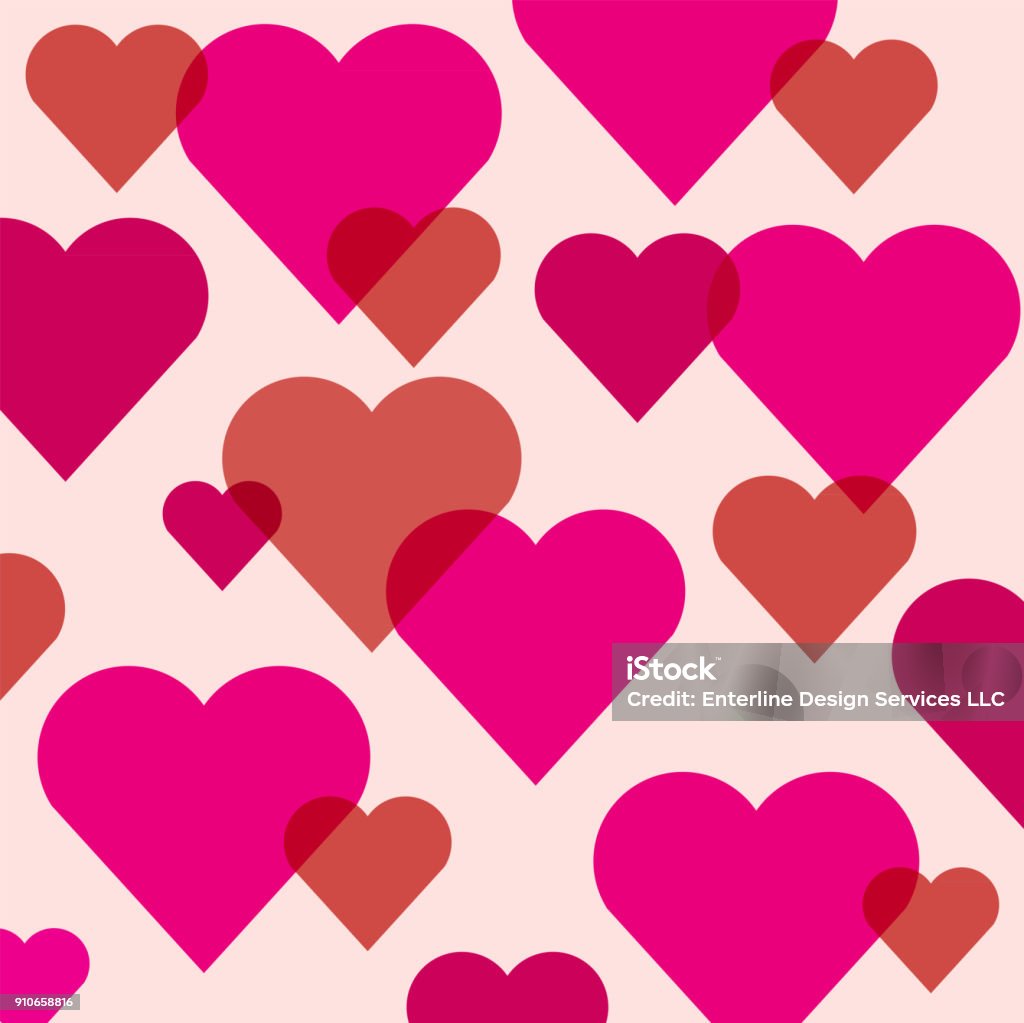 Random Heart Shape Romantic Hearts Shape Background Illustration Stock Illustration ...