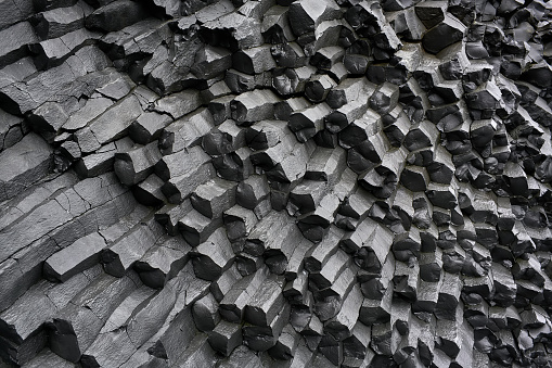 Formación de columnas de basalto photo