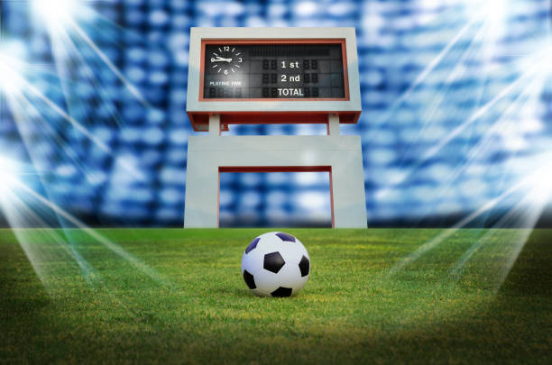 istock Soccer Ball On Field 910665800