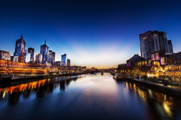 メルボルン - 世界で最も住みやすい都市 - melbourne casino australia city ストックフォトと画像