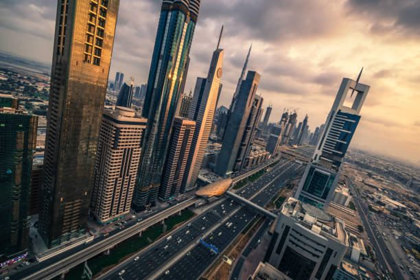 Dubai skyline stock photo