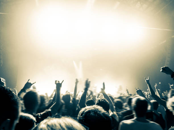 istock Concert crowd in front of a live stage 910715536
