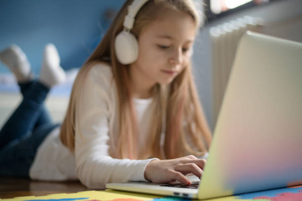 istock Young Girl in Her Room Relaxing 910718520