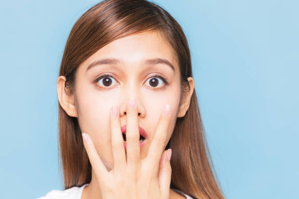 Surprised young woman.