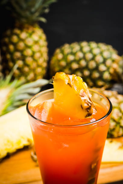 istock Sweet cocktail with pineapple and rum 910730400