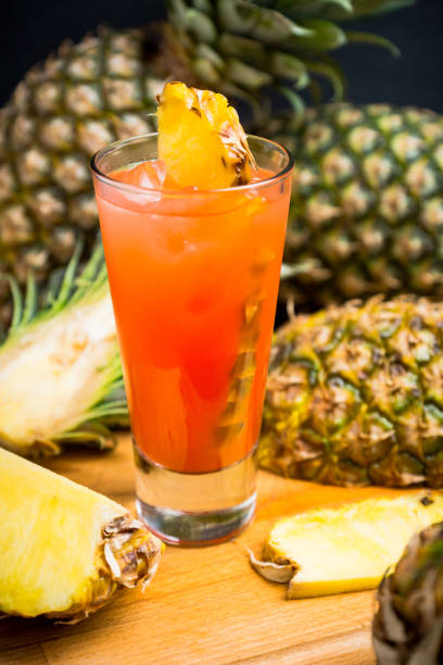 istock Sweet cocktail with pineapple and rum 910730410