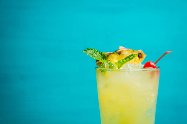 istock Sweet cocktail with pineapple and rum 910730496