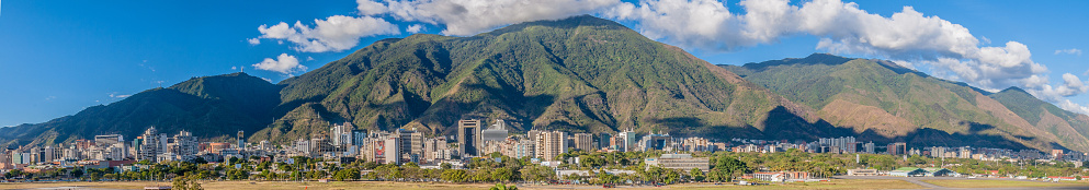 A view of the city of Caracas - Venezuela with the view of the Avila mountain range in the backdrop
