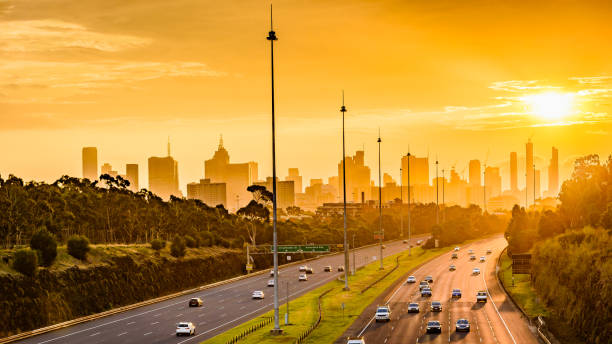 autostrada wschodnia - melbourne australia sign road zdjęcia i obrazy z banku zdjęć