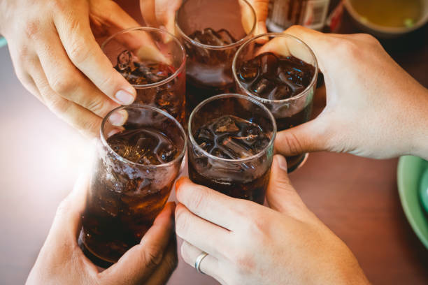 istock Celebration concept Hands holding the glasses 910742522