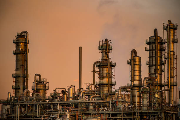 istock At dusk of industrial area. 910742656