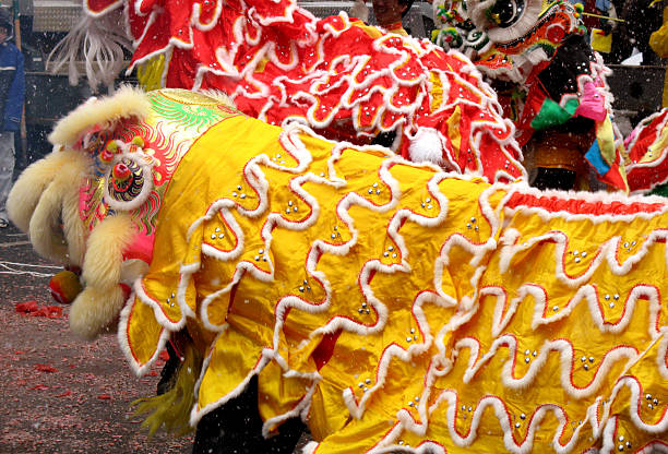 istock Red and Yellow Lions 91075402