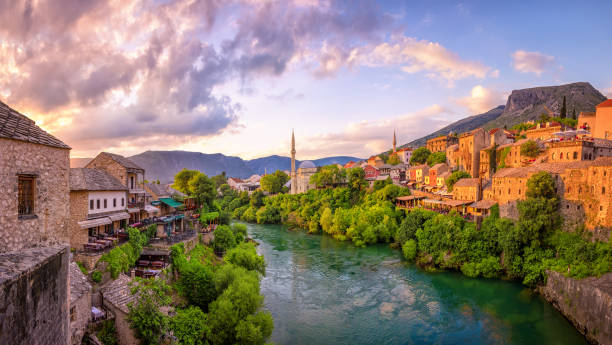 istock View from Mostar Bridge, Bosnia Herzegovina 910761340