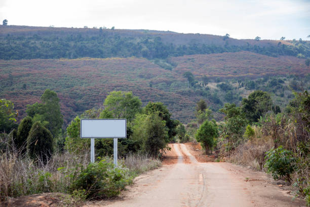 istock landscape mountain and road sign 910761748