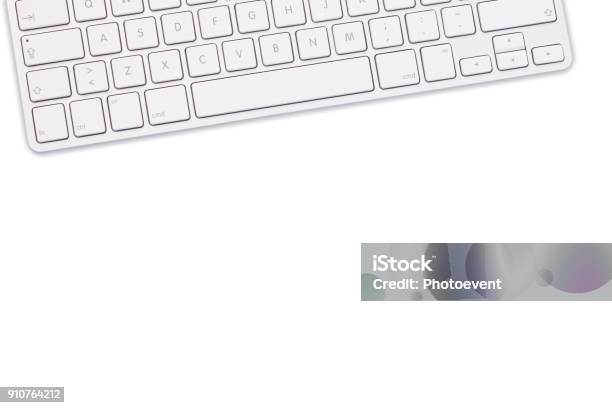 Computer Keyboard Stock Photo - Download Image Now - Computer Keyboard, Directly Above, No People