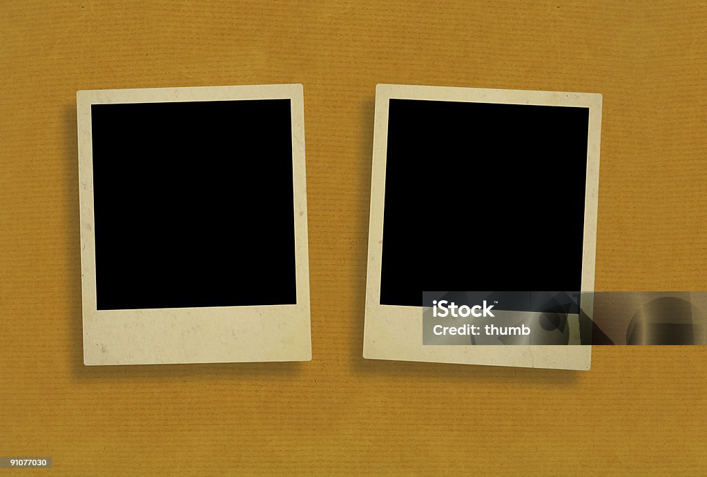 Два старинных фото кадры против бурном бумага - Стоковые фото Без людей роялти-фри