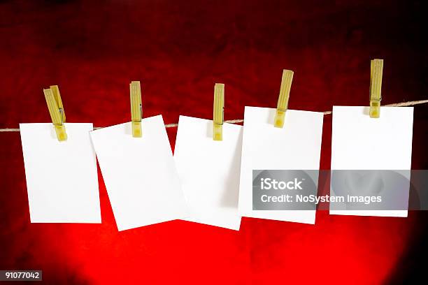 Blank Memo Sheets With Place For Your Text Stock Photo - Download Image Now - Attached, Backgrounds, Banner - Sign