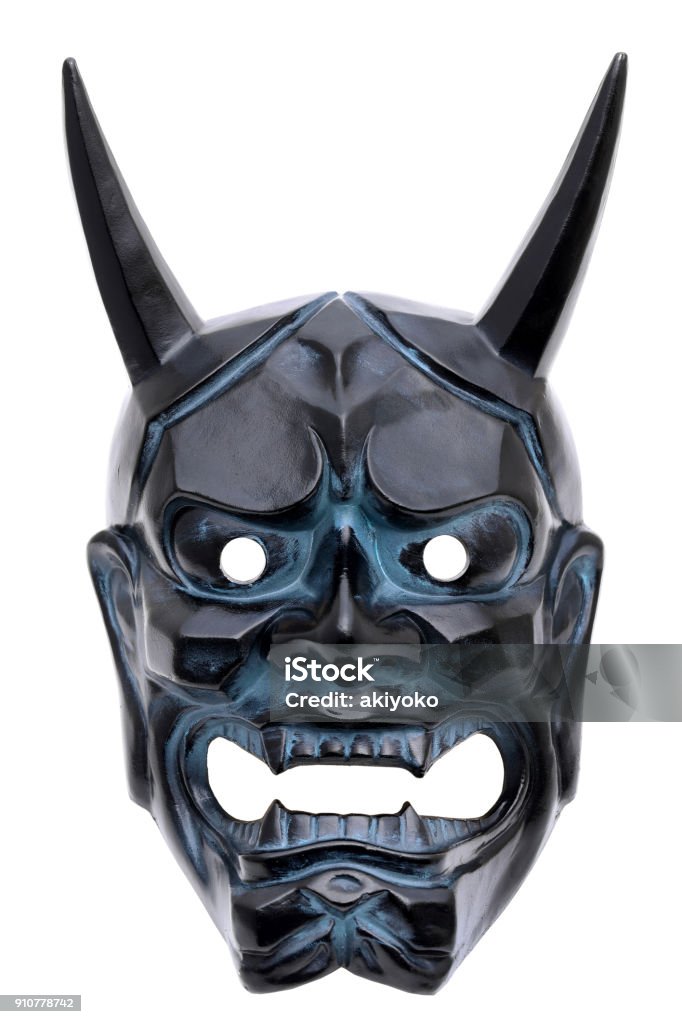 Masque de démon japonais traditionnel - Photo de Diable - Démon libre de droits