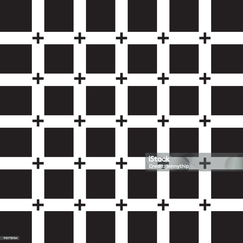 Plus Sign Grid Pattern Black Plus Sign On White Grid Line Black Background Stock Illustration ...