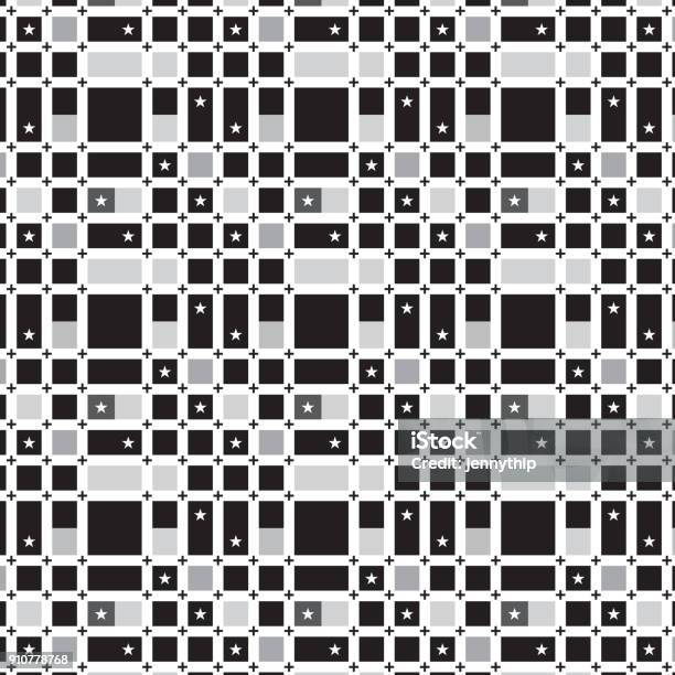 Plus Sign Grid Pattern Black Plus Sign On White Grid Line Pattern White Star Silver Black ...