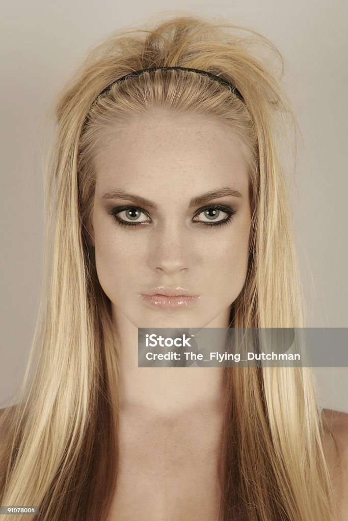Make-up-Serie - Lizenzfrei Attraktive Frau Stock-Foto