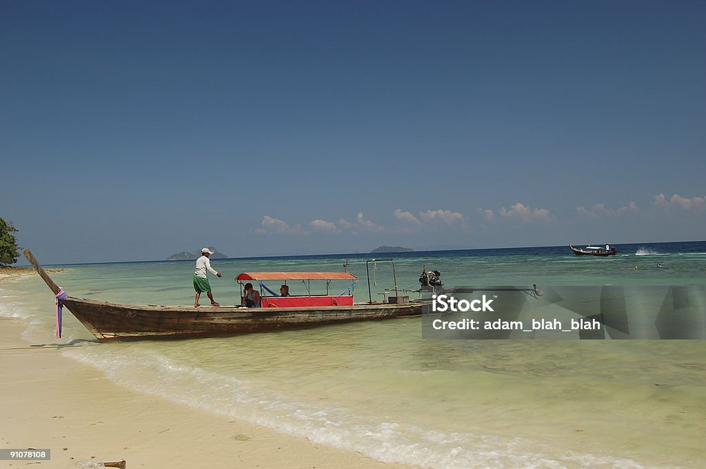 Longtail Boat, Tailândia - Foto de stock de Azul royalty-free