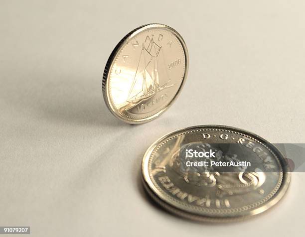Ten Cents Stock Photo - Download Image Now - Canada, Dime, Quarter