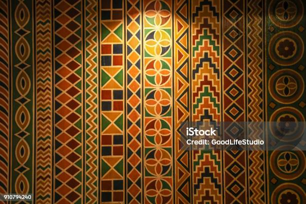 African Pattern Stock Photo - Download Image Now - African Culture, Pattern, Art