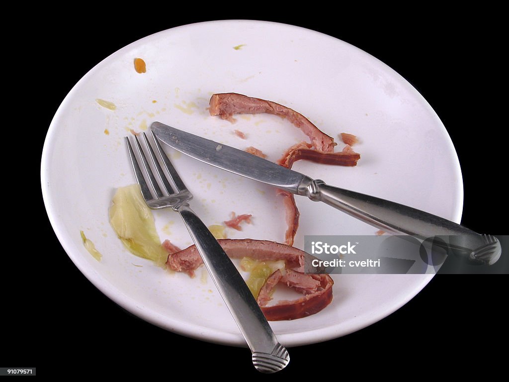 Empty Plate  Behind Stock Photo