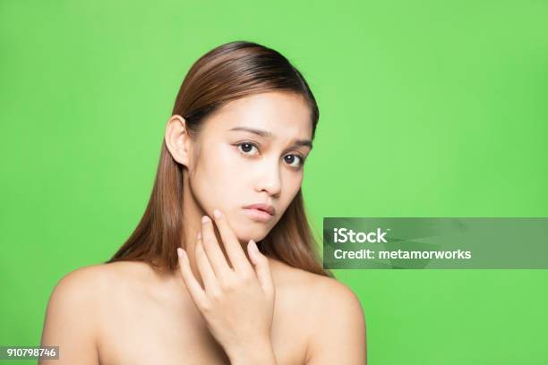 Skin Care Concept Stock Photo - Download Image Now - 20-29 Years, Acne, Adult