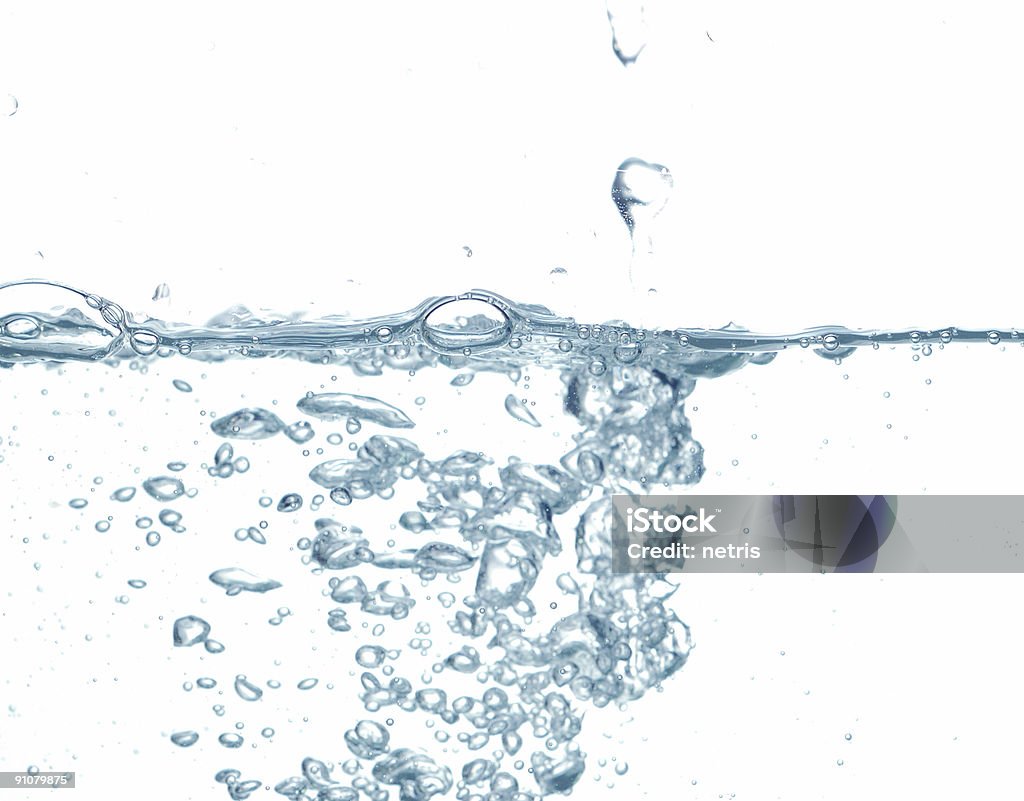 Acqua goccia#5 - Foto stock royalty-free di Accendere (col fuoco)