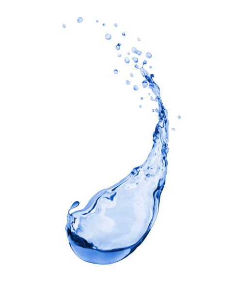 istock Splash of fresh water closeup isolated on white background 910805000