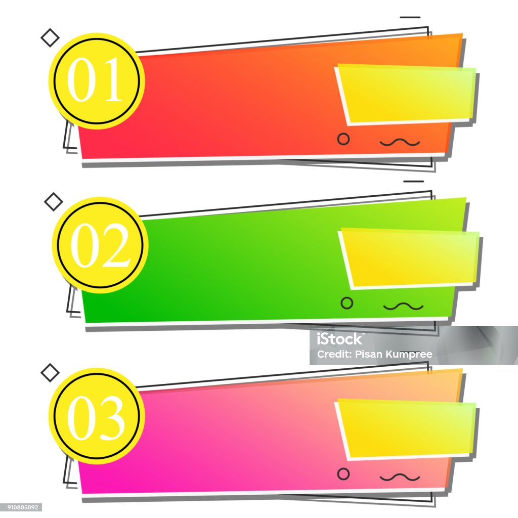 Banner Pattern Numbers Banner Number Banner Template Vector Image Stock Illustration ...