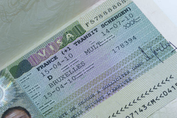 istock European Schegen visa travel document 910805276