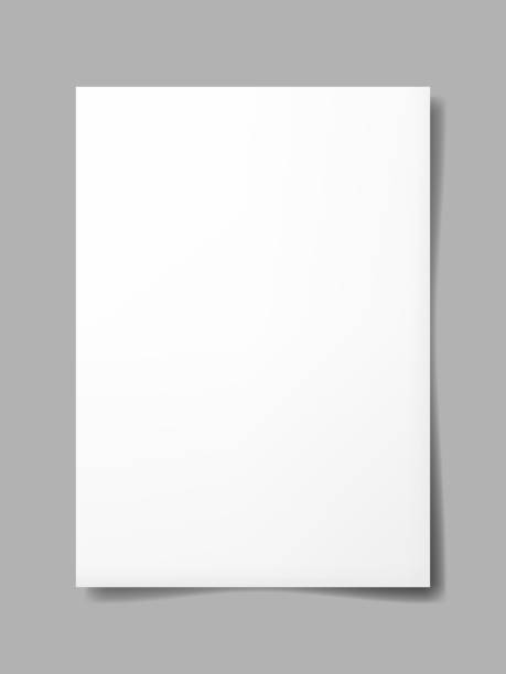 istock Blank A4 sheet of white paper with the shadow, template for your design 910806884