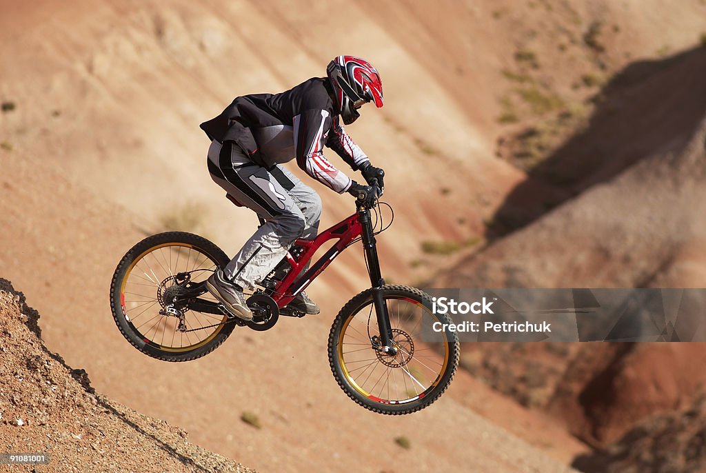 Extreme Mountainbike-Touren - Lizenzfrei Abenteuer Stock-Foto