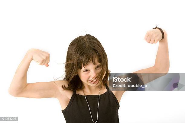 Girl Power Stockfoto und mehr Bilder von 10-11 Jahre - 10-11 Jahre, Blick nach oben, Braune Augen