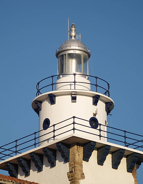 arriluce leuchtturm in getxo, vizcay, baskenland - vizcay stock-fotos und bilder