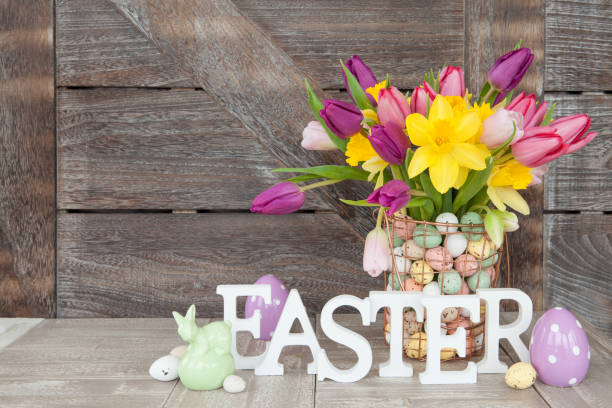 istock Bunch of fresh tulips 910818112