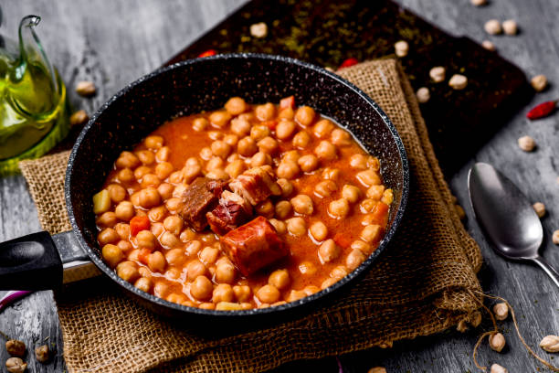 istock garbanzos a la riojana, a spanish chickpeas stew 910824036