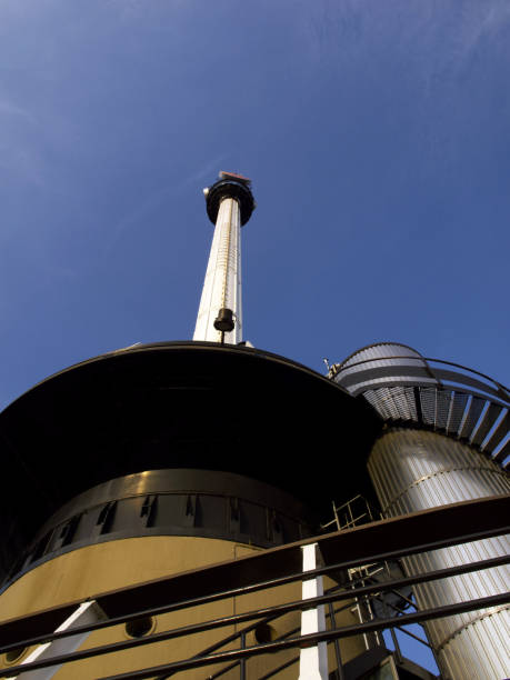 istock Zip-line off the Euromast. Tower in Rotterdam 910827672