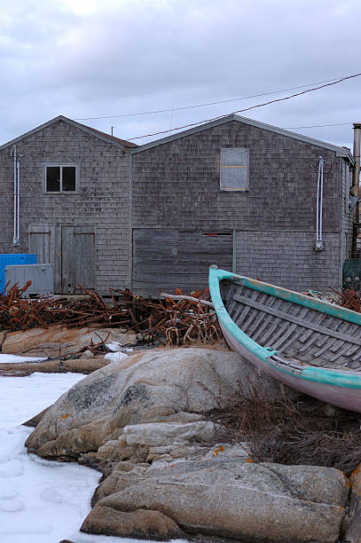 istock Peggy's Cove on a cloudy day 91083037