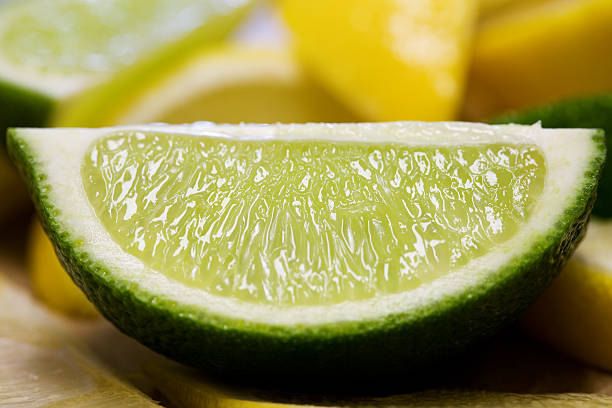 Freshly Cut Lime stock photo