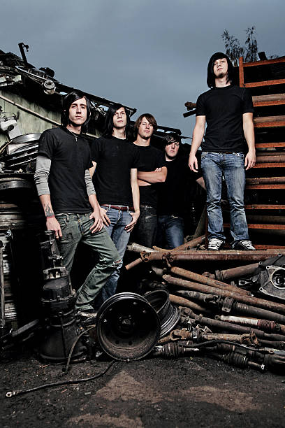istock Group of Men Standing in Grungy Location 91083405