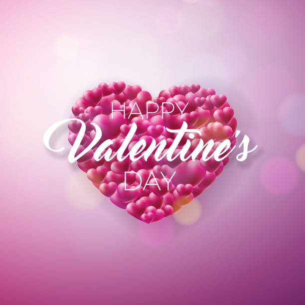 istock Valentines Day Design with Red Heart on Shiny Background. Vector Wedding and Romantic Love Theme Illustration for Greeting Card, Party Invitation or Promo Banner. 910836546