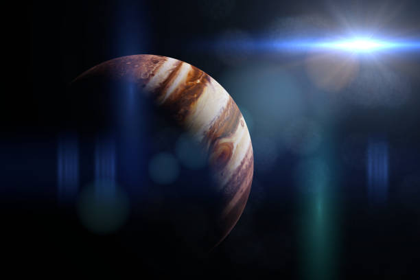 istock the planet Jupiter lit by the bright Sun 910838986