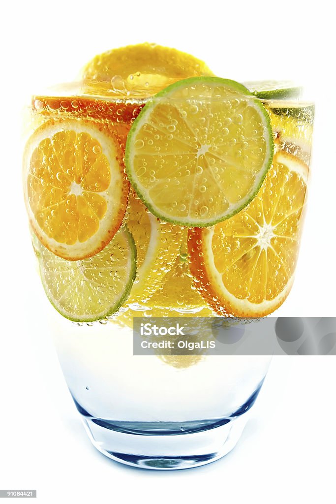 Cocktail di limone, lime e arancio mandarino - Foto stock royalty-free di Agrume
