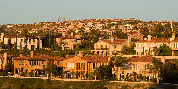 luxo houses- orange county - newport beach california orange county house - fotografias e filmes do acervo